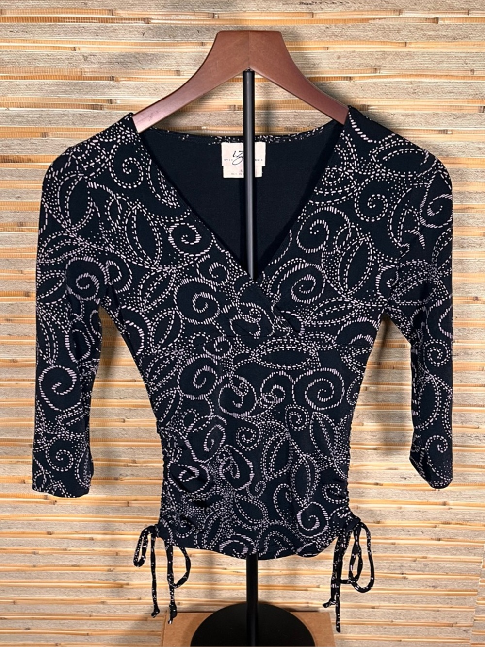 Vintage 90s Iz Byer California Y2K style black top